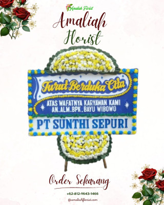 Papan Bunga Duka di Ambit