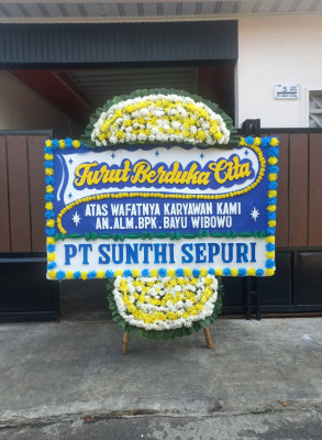 Papan Bunga Duka di Ambit